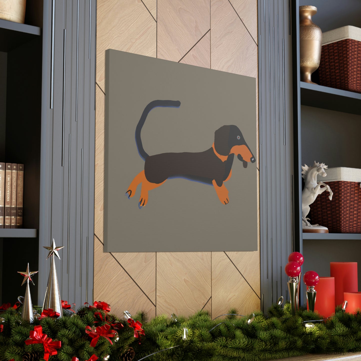 "Dachshund in Minimalism" - Canvas