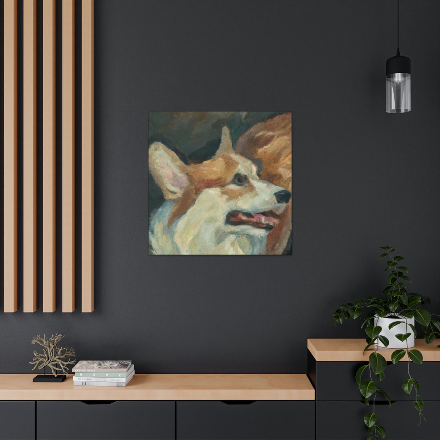 Corgi's Surreal Dream - Canvas