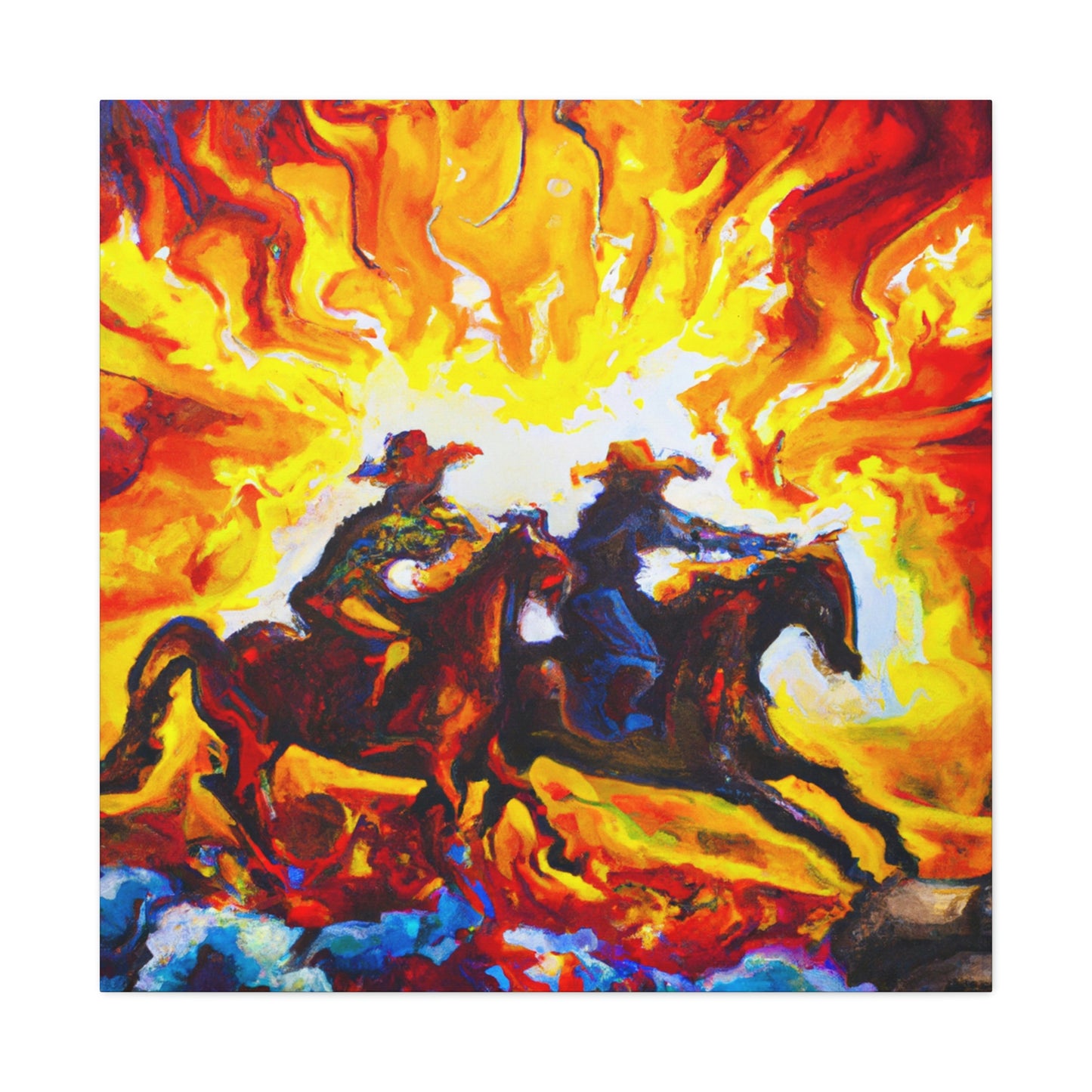 "Cattle Herd Trailblazers" - Canvas