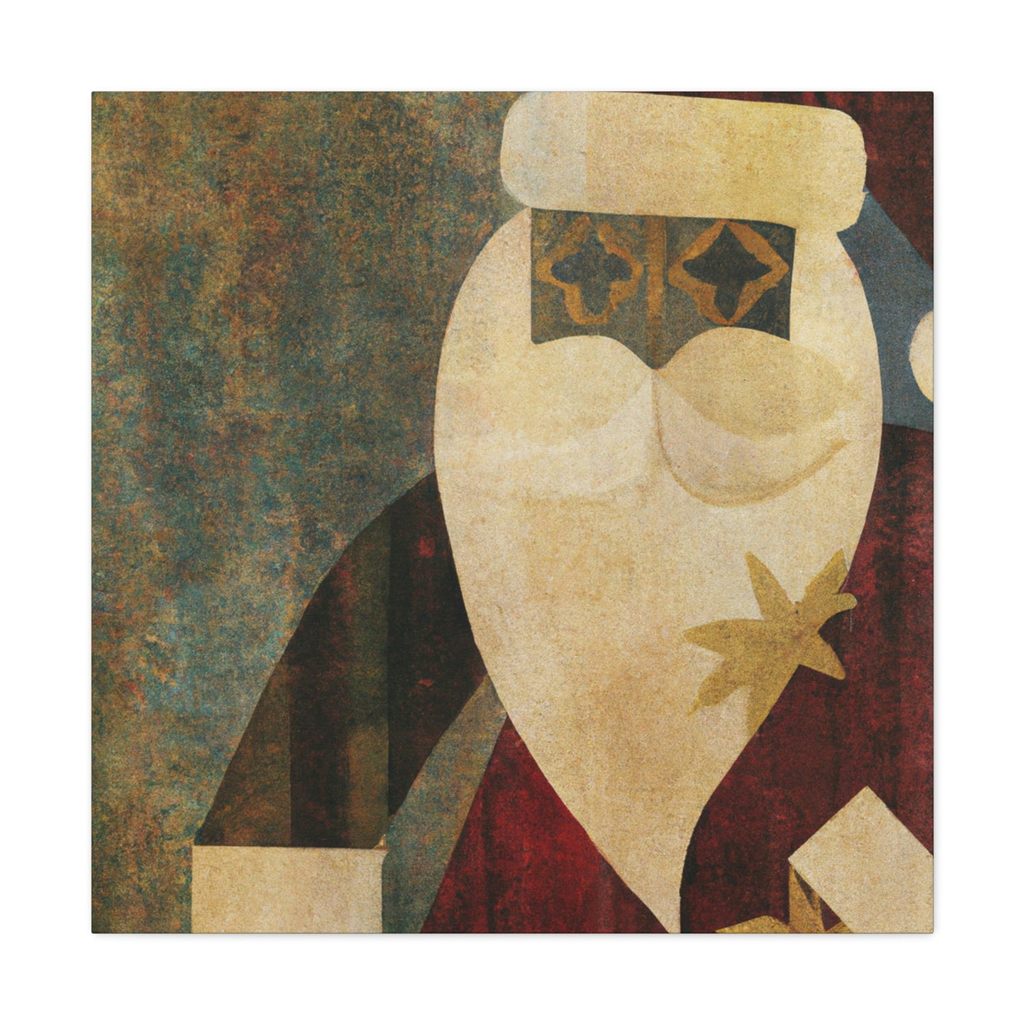 Santa's Art Deco Dream - Canvas