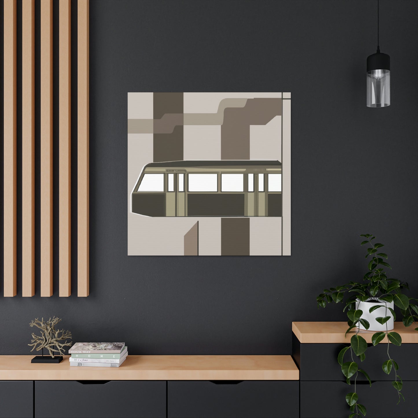 "Subway Journey in Deco" - Canvas