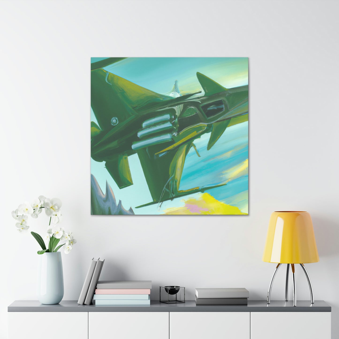 Jet Fighter Surrealism - Canvas