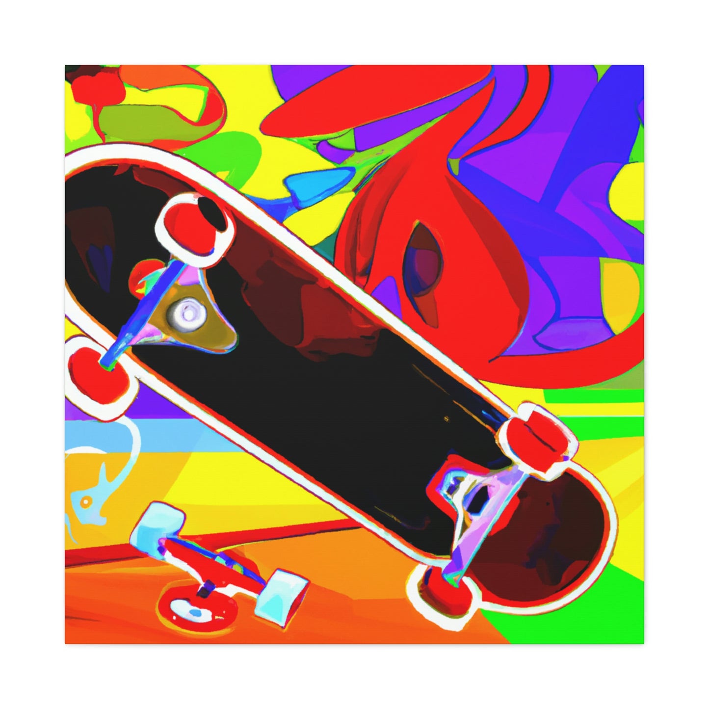 Skateboarding Expressionism - Canvas