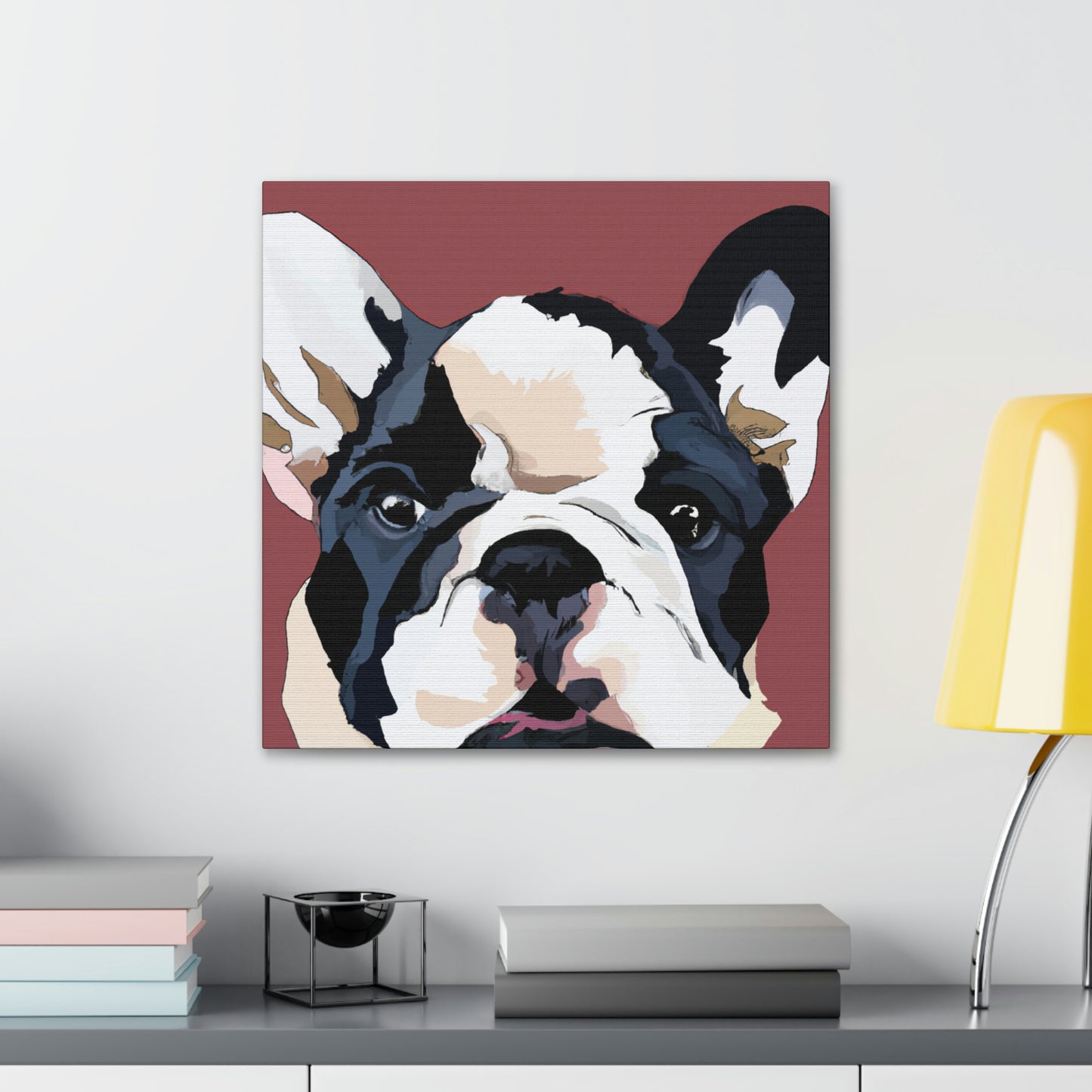 "Bulldog Minimalism Dream" - Canvas