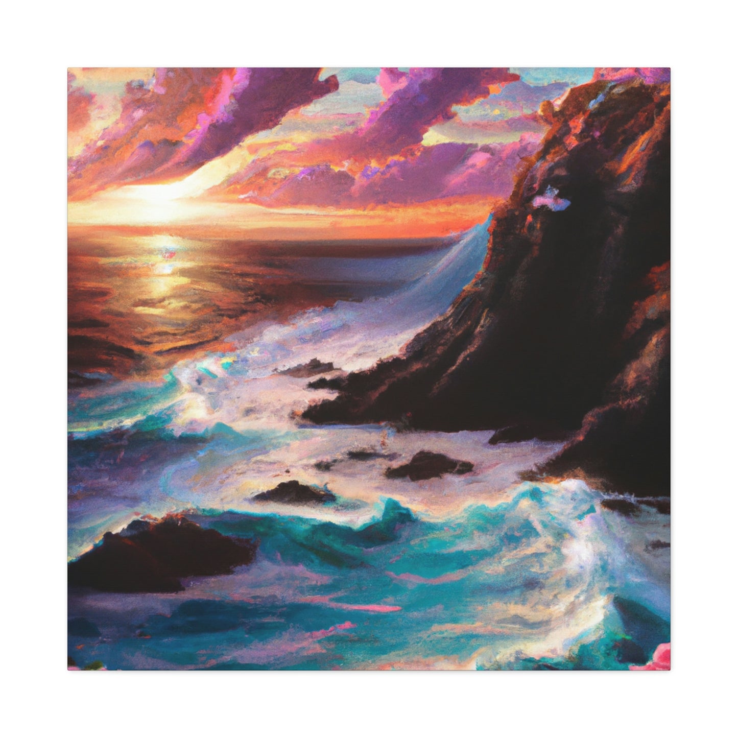 Sculpted Sublime Sunrise - Canvas