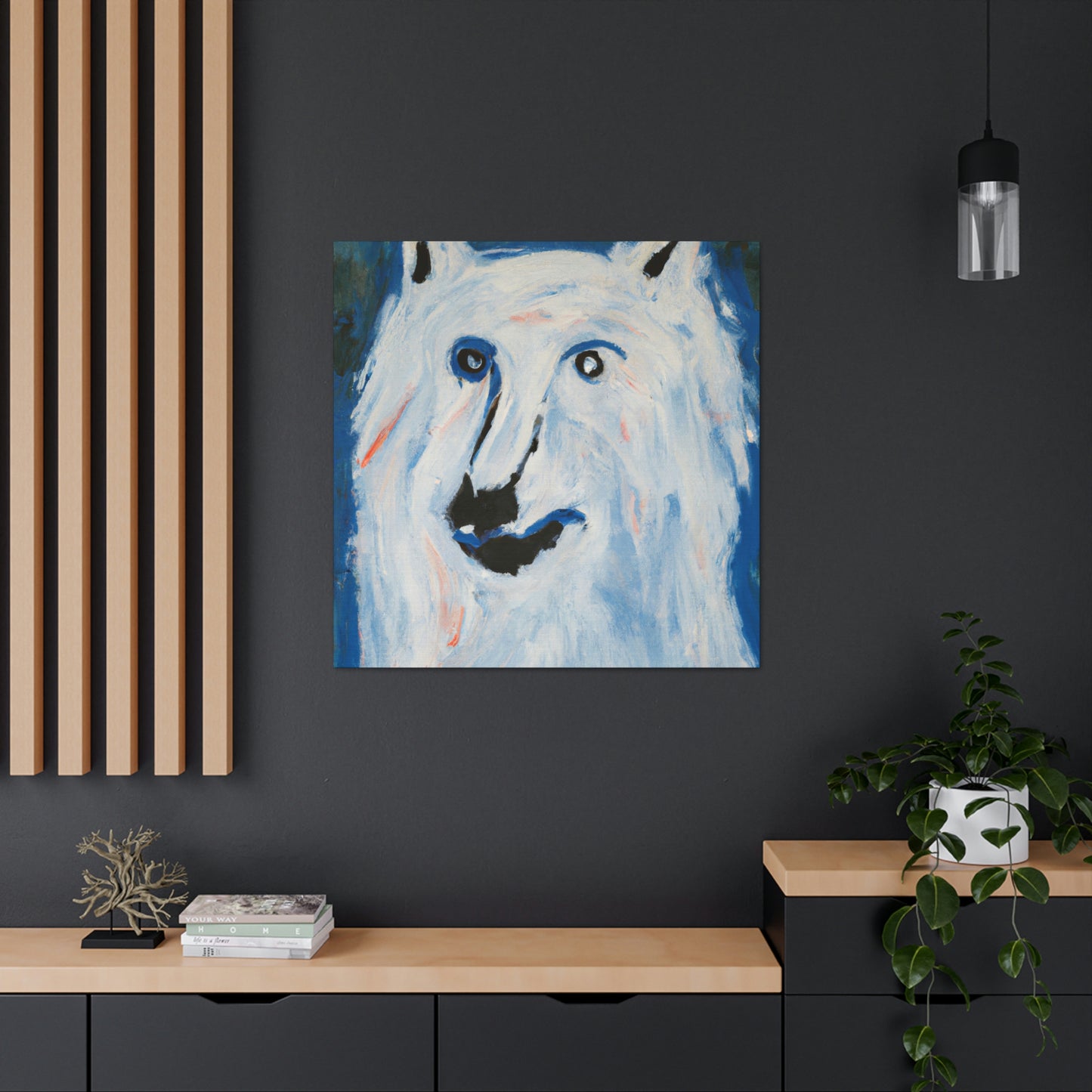 "Arctic Wolf's Silence" - Canvas