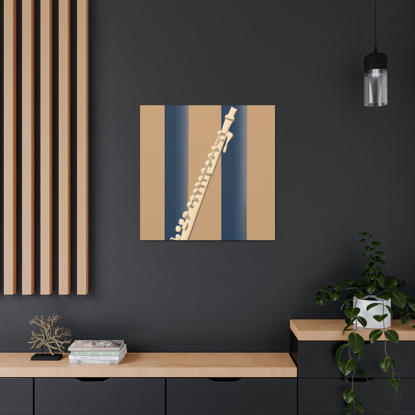 "Flute in Minimalism" - Canvas