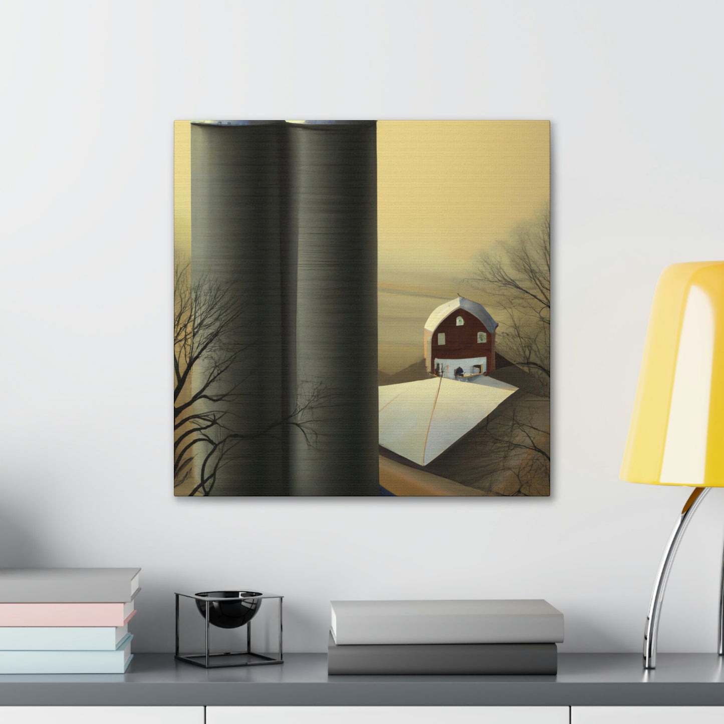 Silos in Surrealism - Canvas