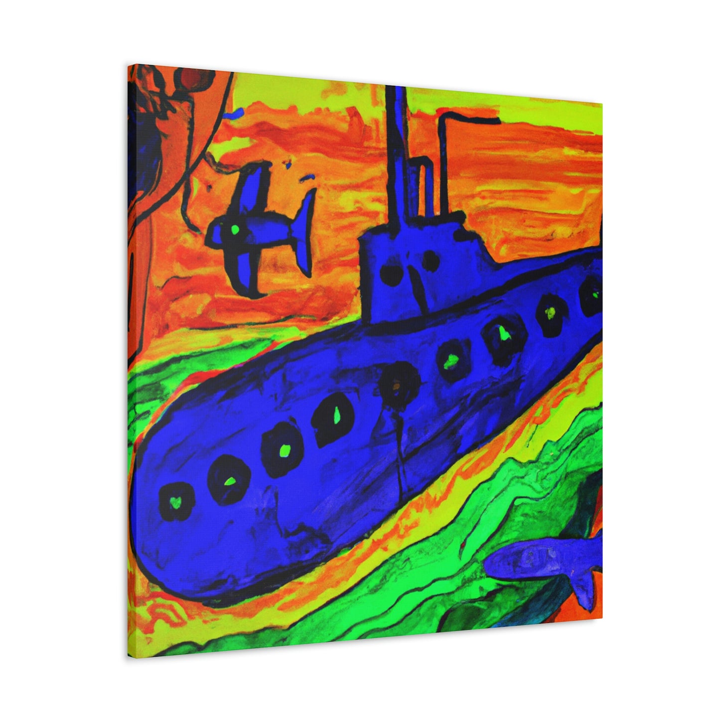 Submarine in Fauve Colors - Canvas