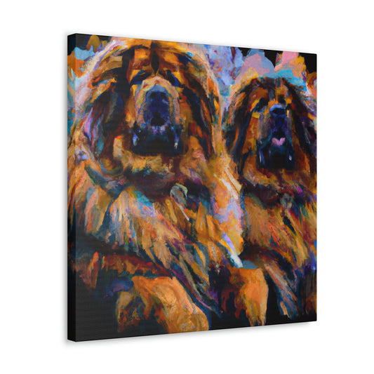 Focused Tibetan Mastiff - Canvas