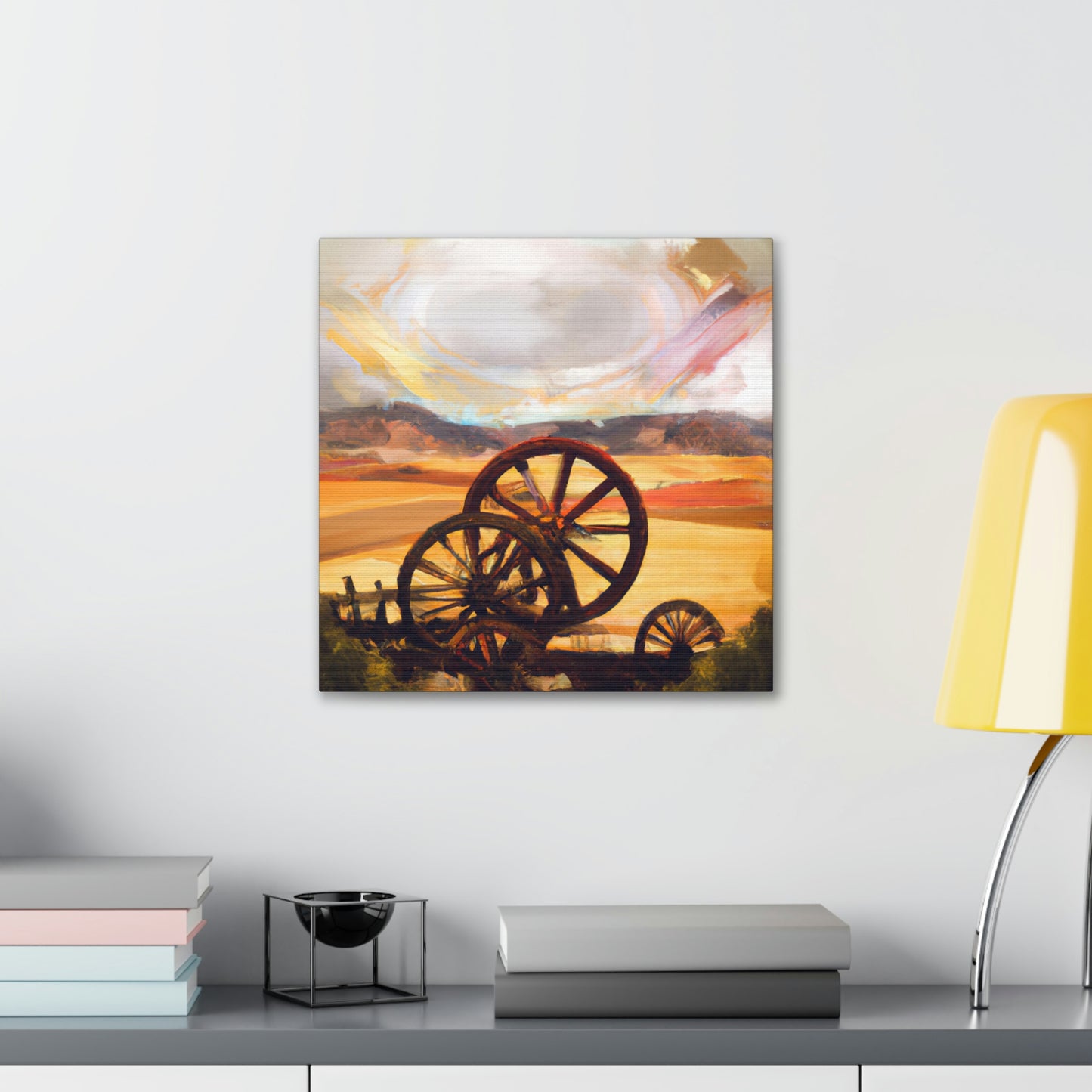 Wheeling Through History - Canvas