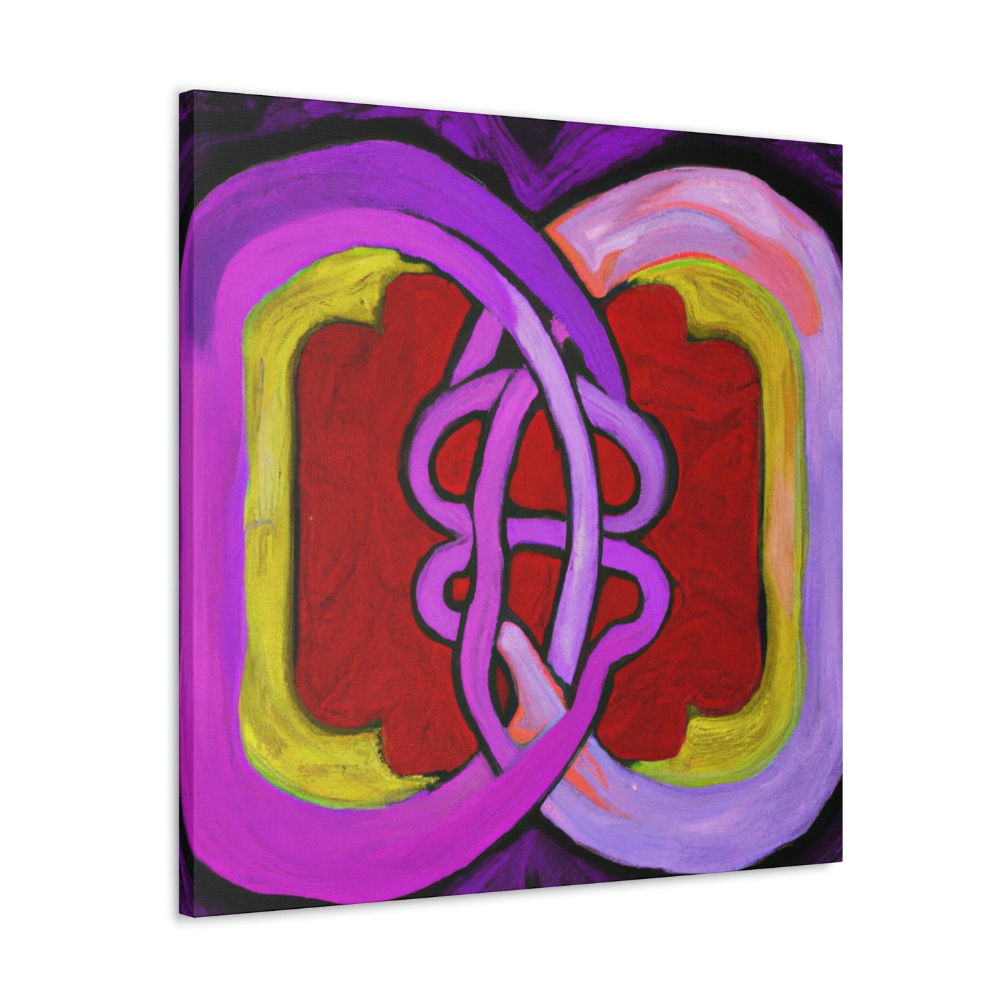 Two Hearts Interlocked - Canvas