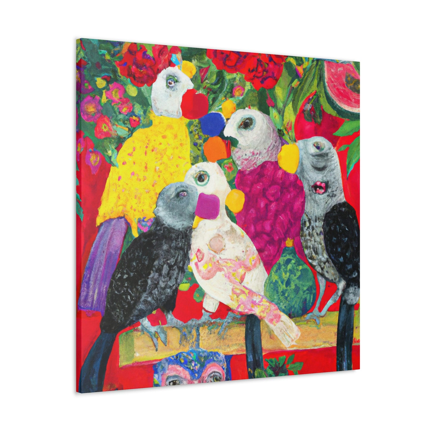 African Greys Adored - Canvas