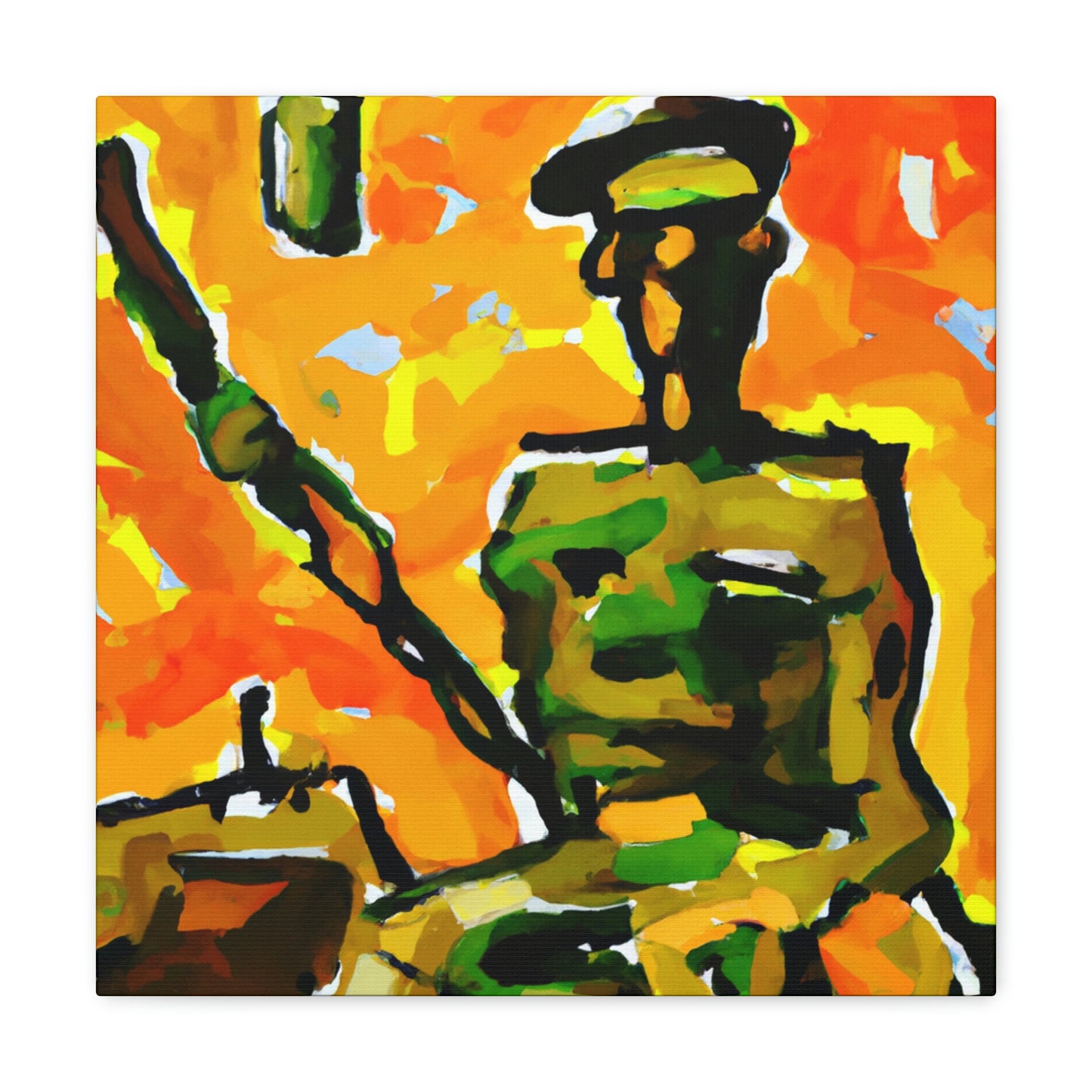 Sniper in Fauvism - Canvas