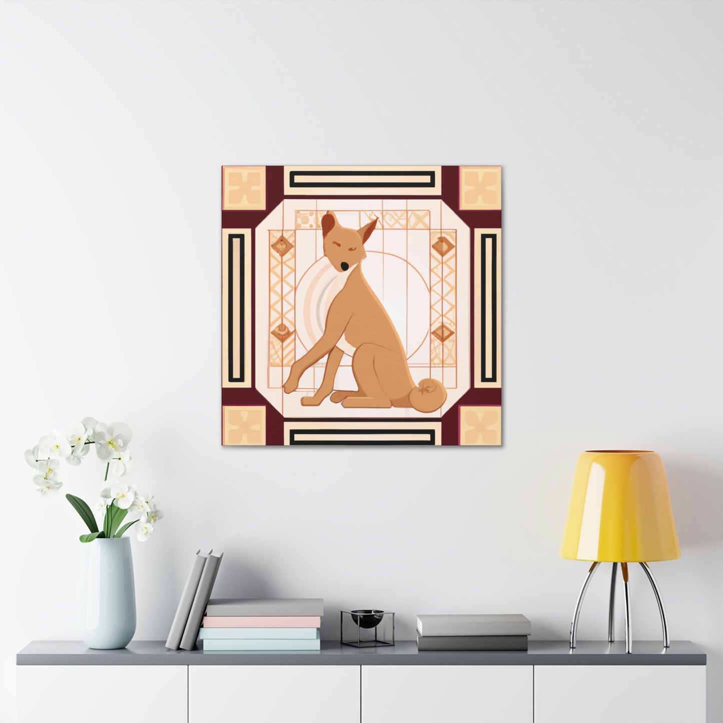 "Dhole's Deco Dreaming" - Canvas