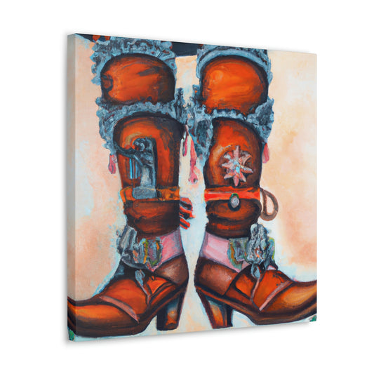 Boots of Steampunk Glory - Canvas