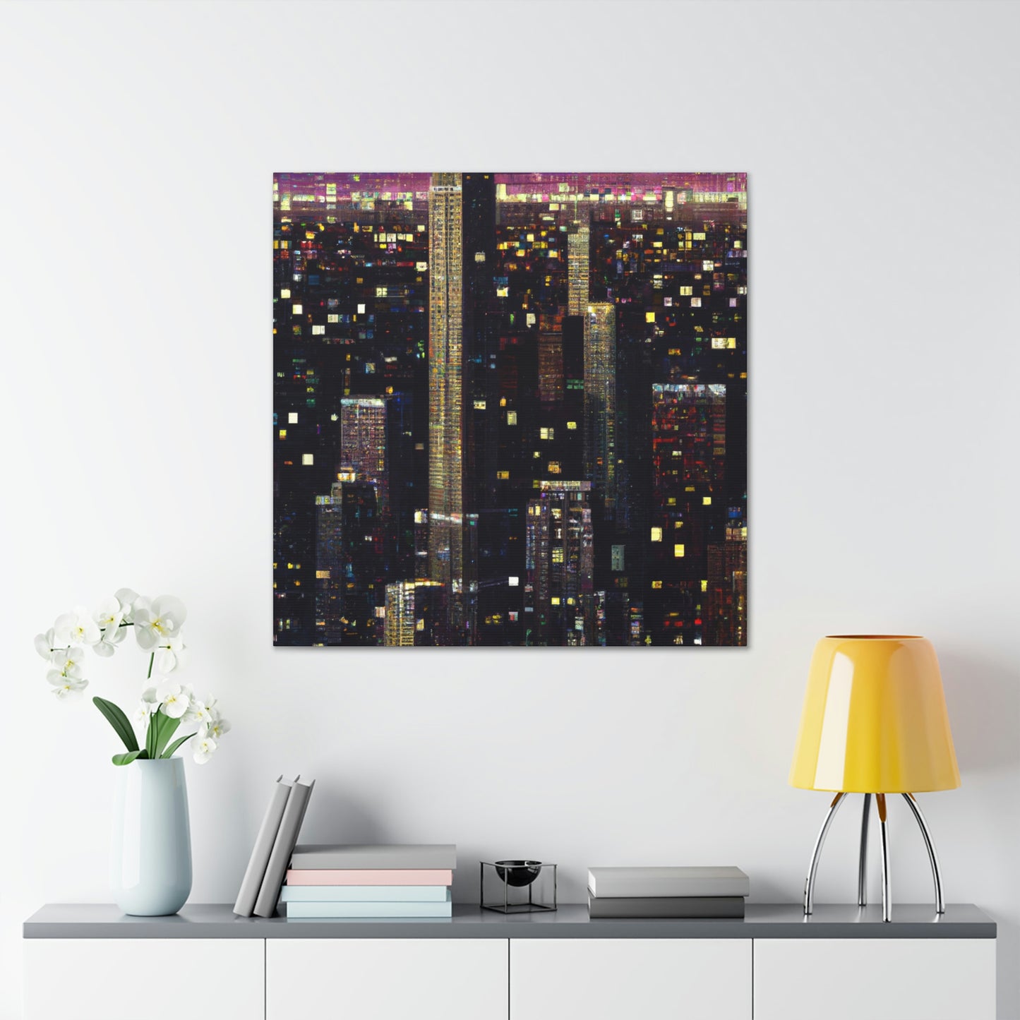 Art Deco Pointillism - Canvas