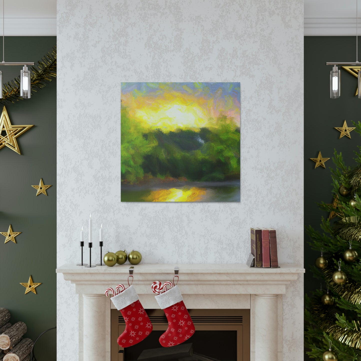 "Starry Sunrise Expanse" - Canvas