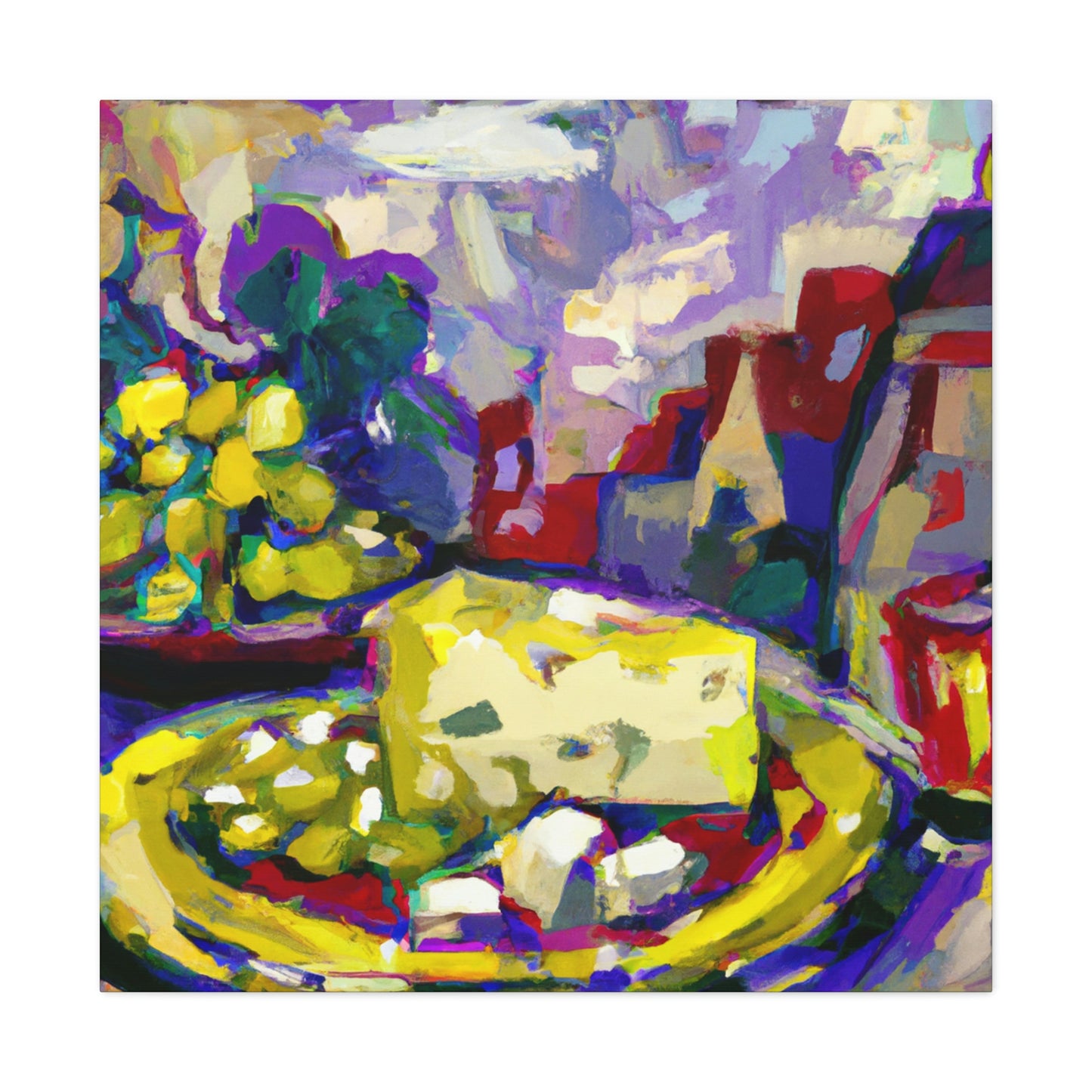 Cheese and Grapes Abound - Canvas