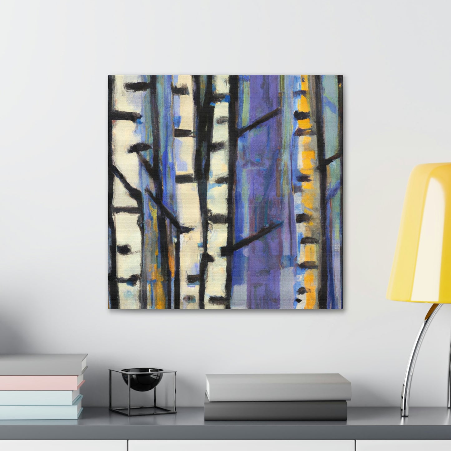 Birch Tree Expressionism - Canvas