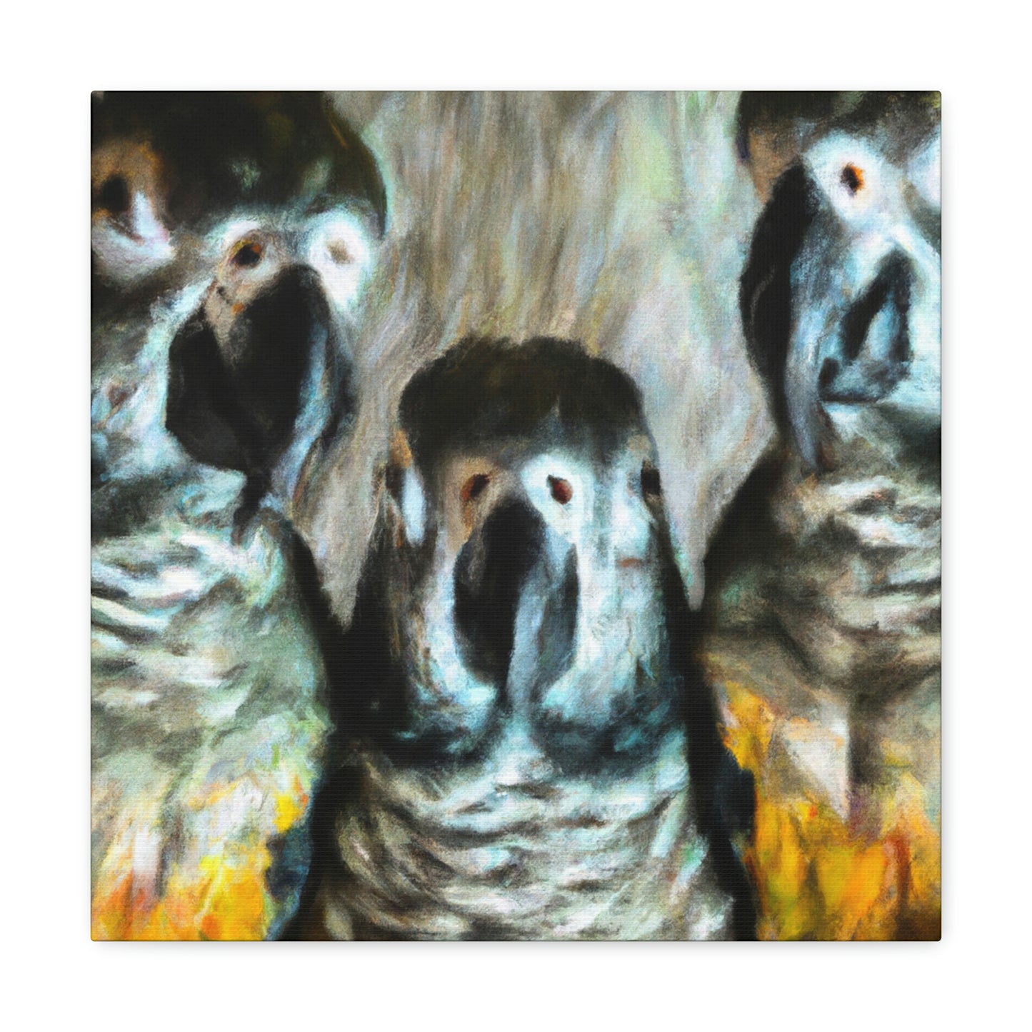 Parrot Party in Senegal - Canvas