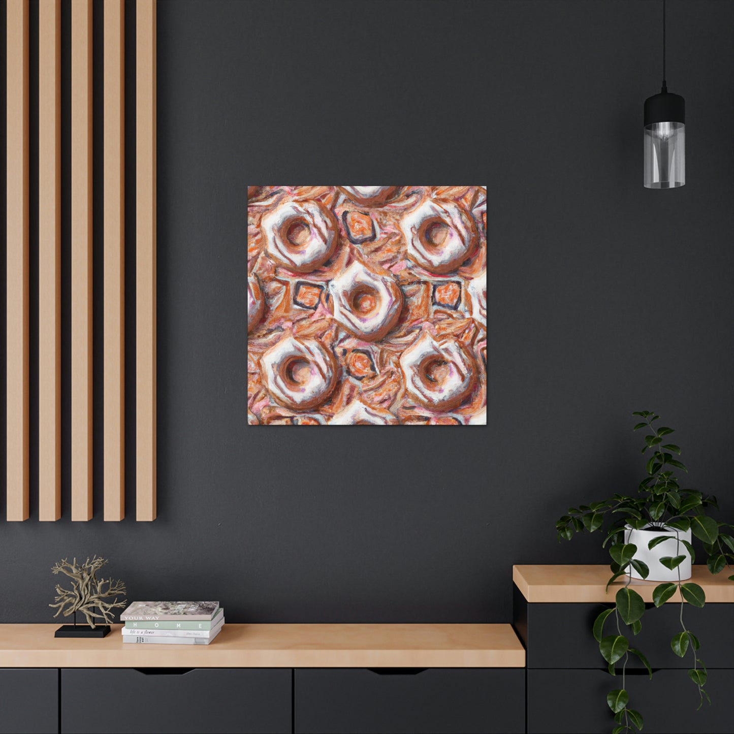 "Sugared Doughnut Delight" - Canvas