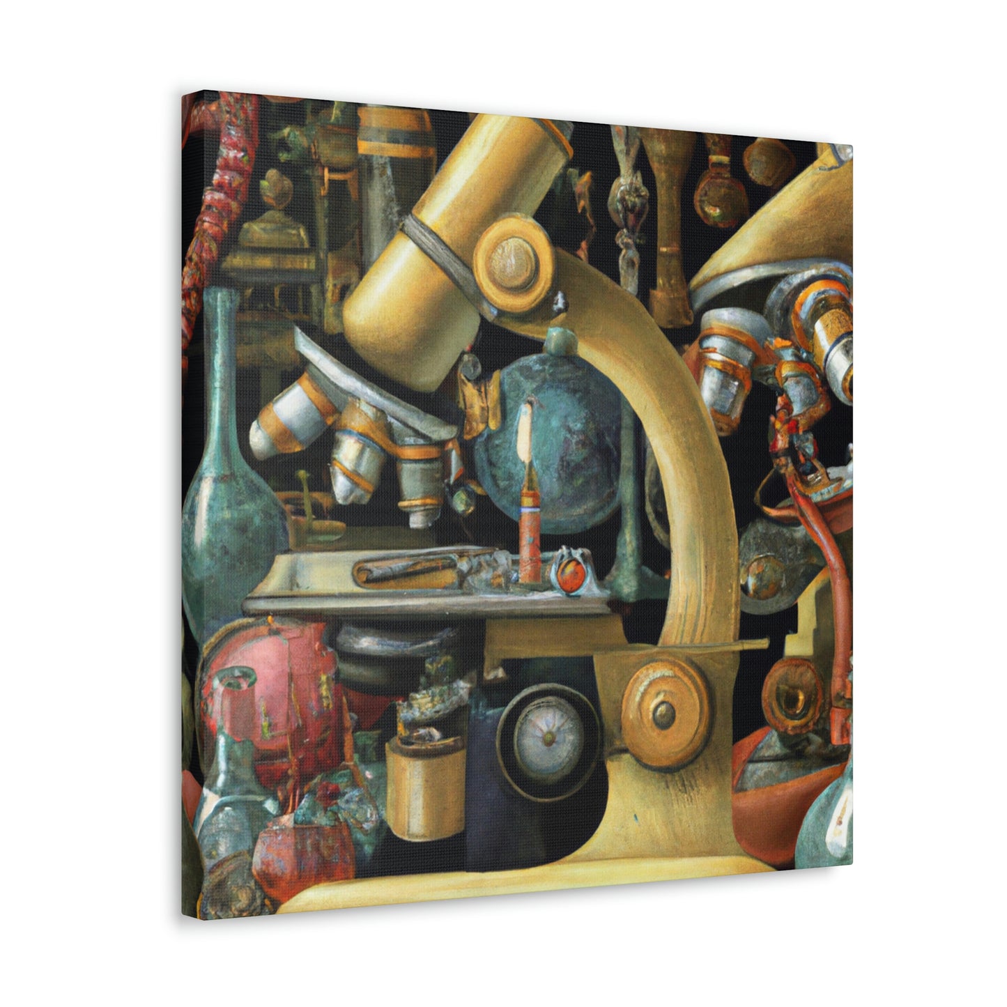 Microscopes and Splendor - Canvas