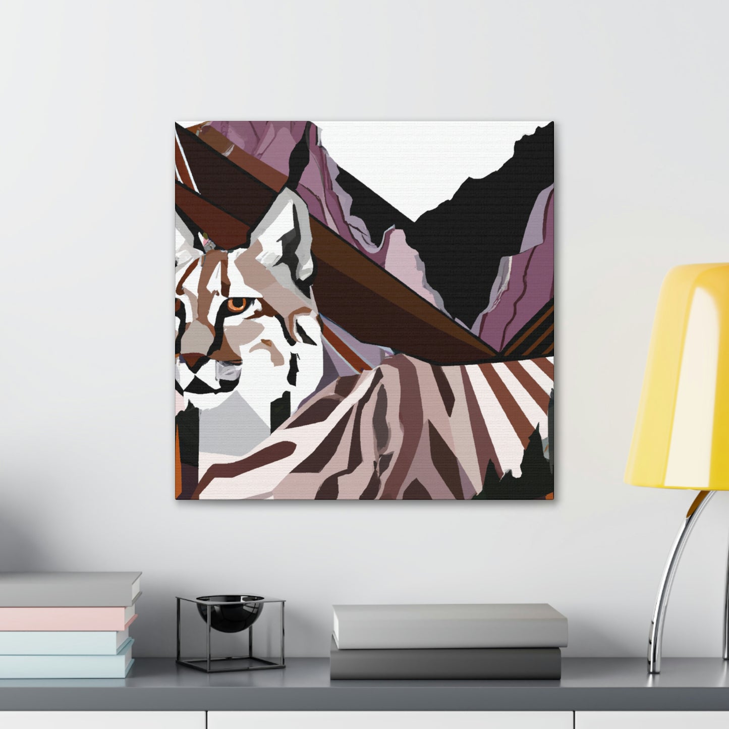 "Lynx in Art Deco" - Canvas