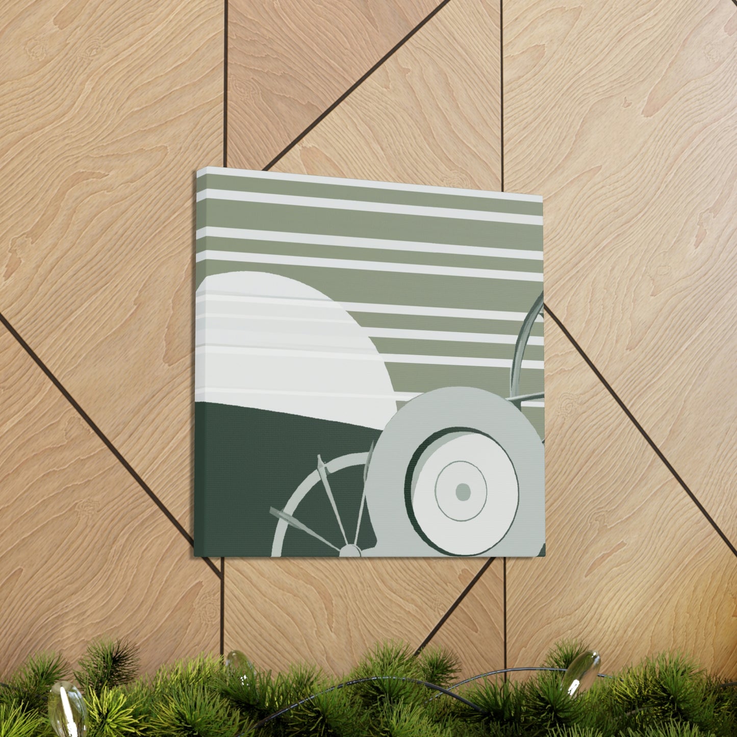 "Industrial Disc Harrow Scene" - Canvas