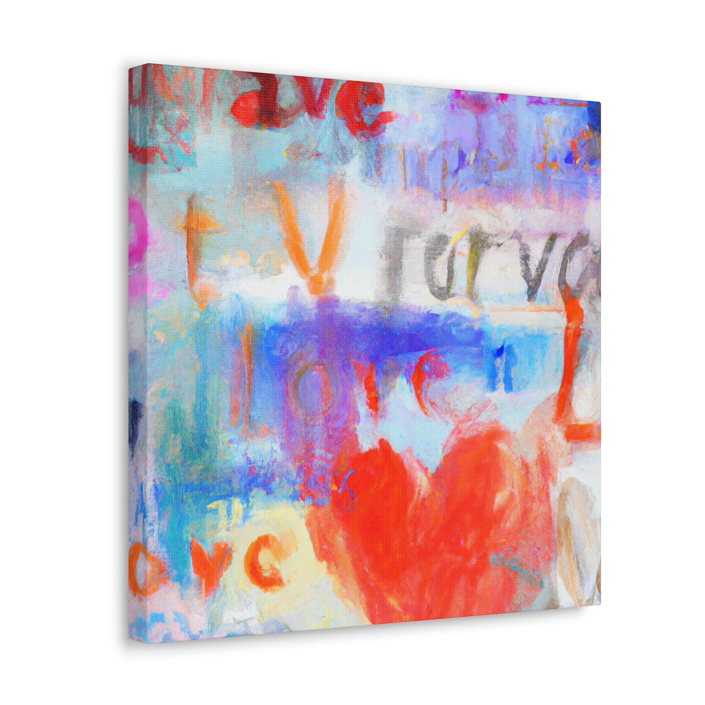 Love Letters in Hues - Canvas