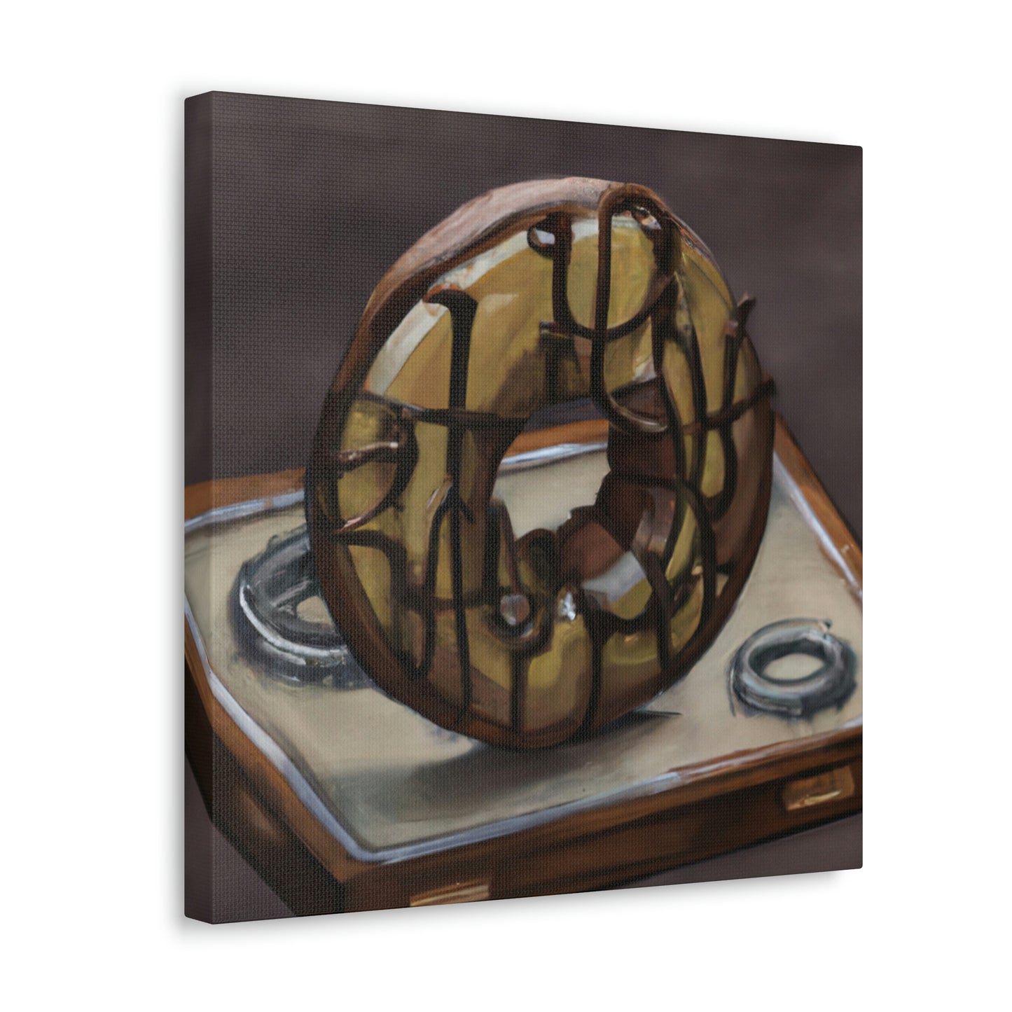 "The Steamy Doughnut Shop" - Canvas