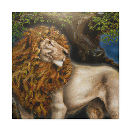 Lion of Art Nouveau - Canvas