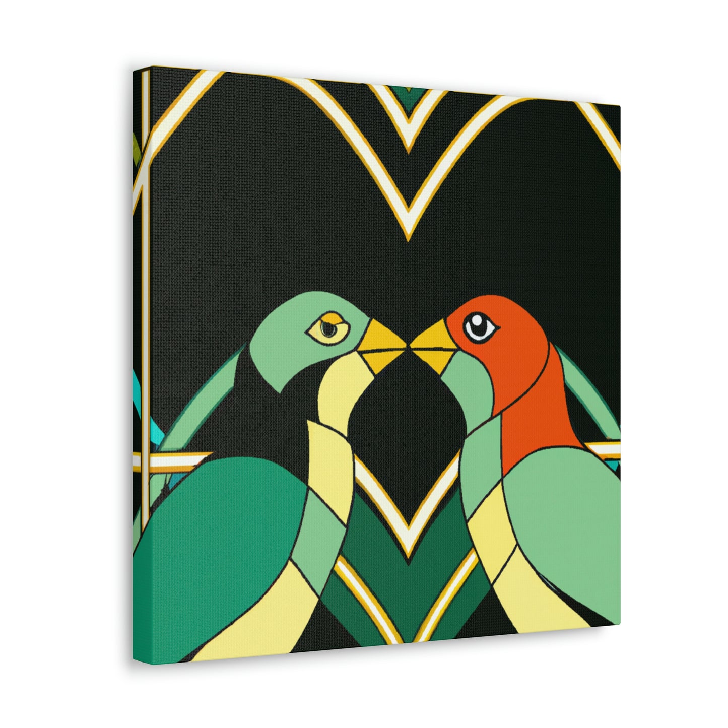 Lovers in Art Deco - Canvas