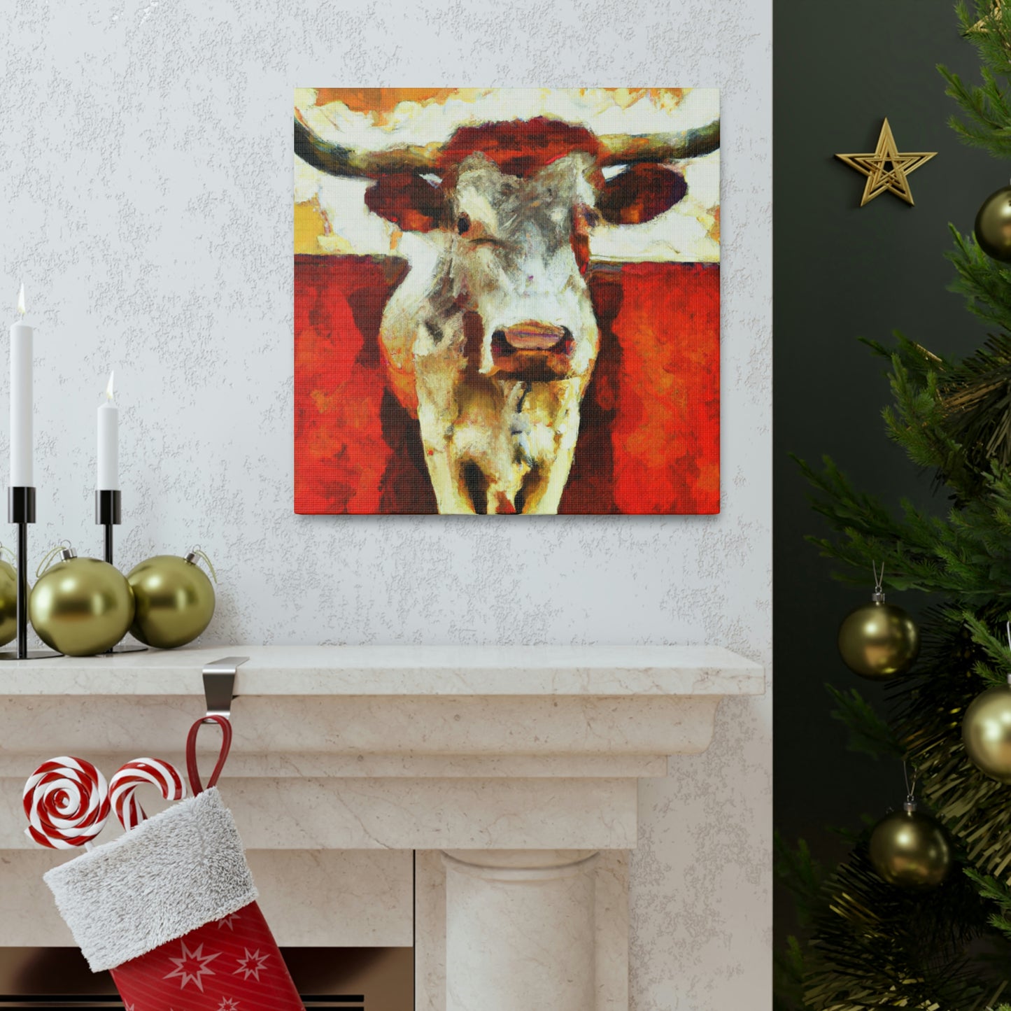 "Texas Longhorn Majesty" - Canvas