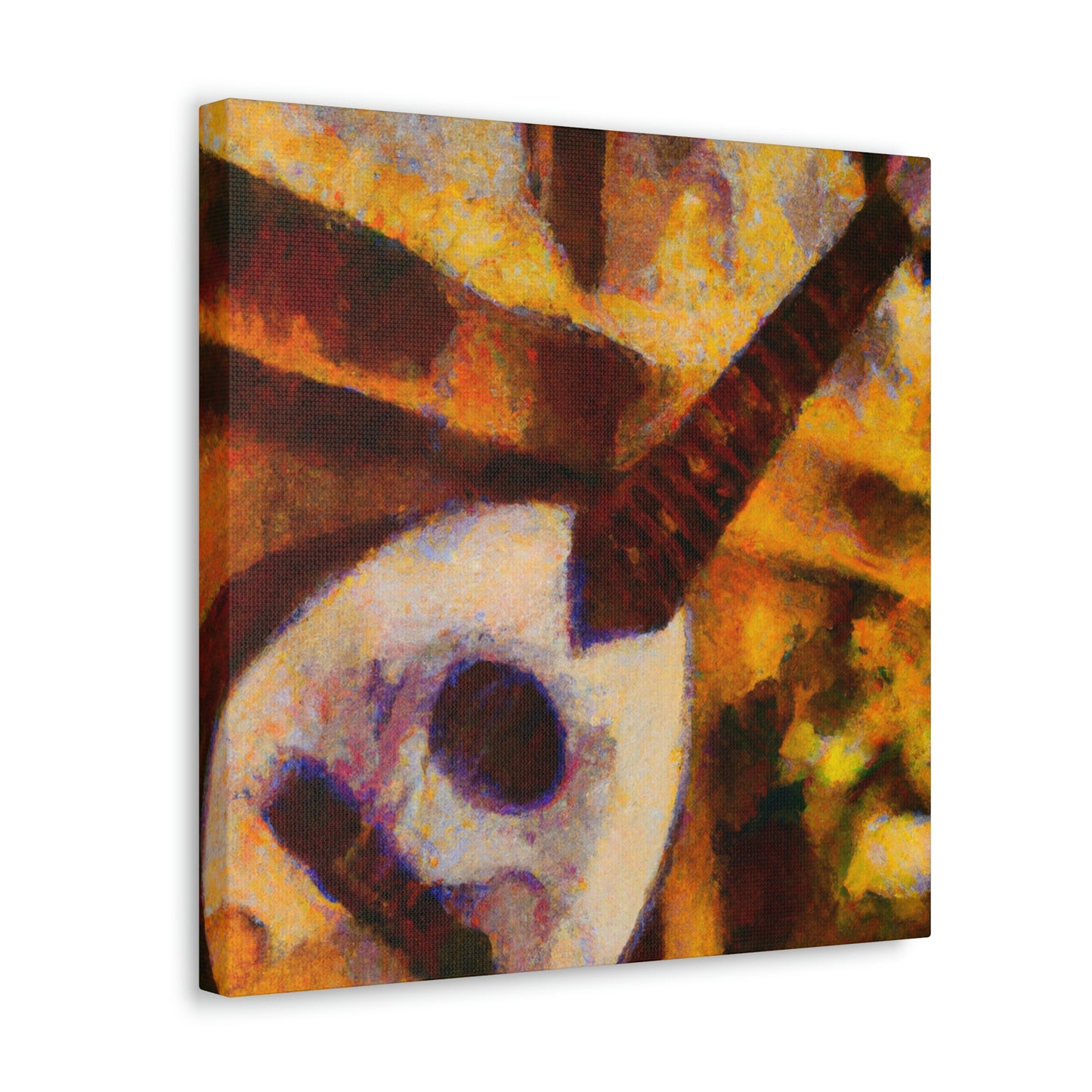 Mandolin in Moonlight. - Canvas