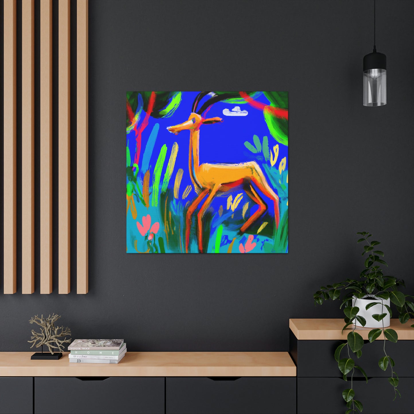 Gazelle in Expressionism - Canvas