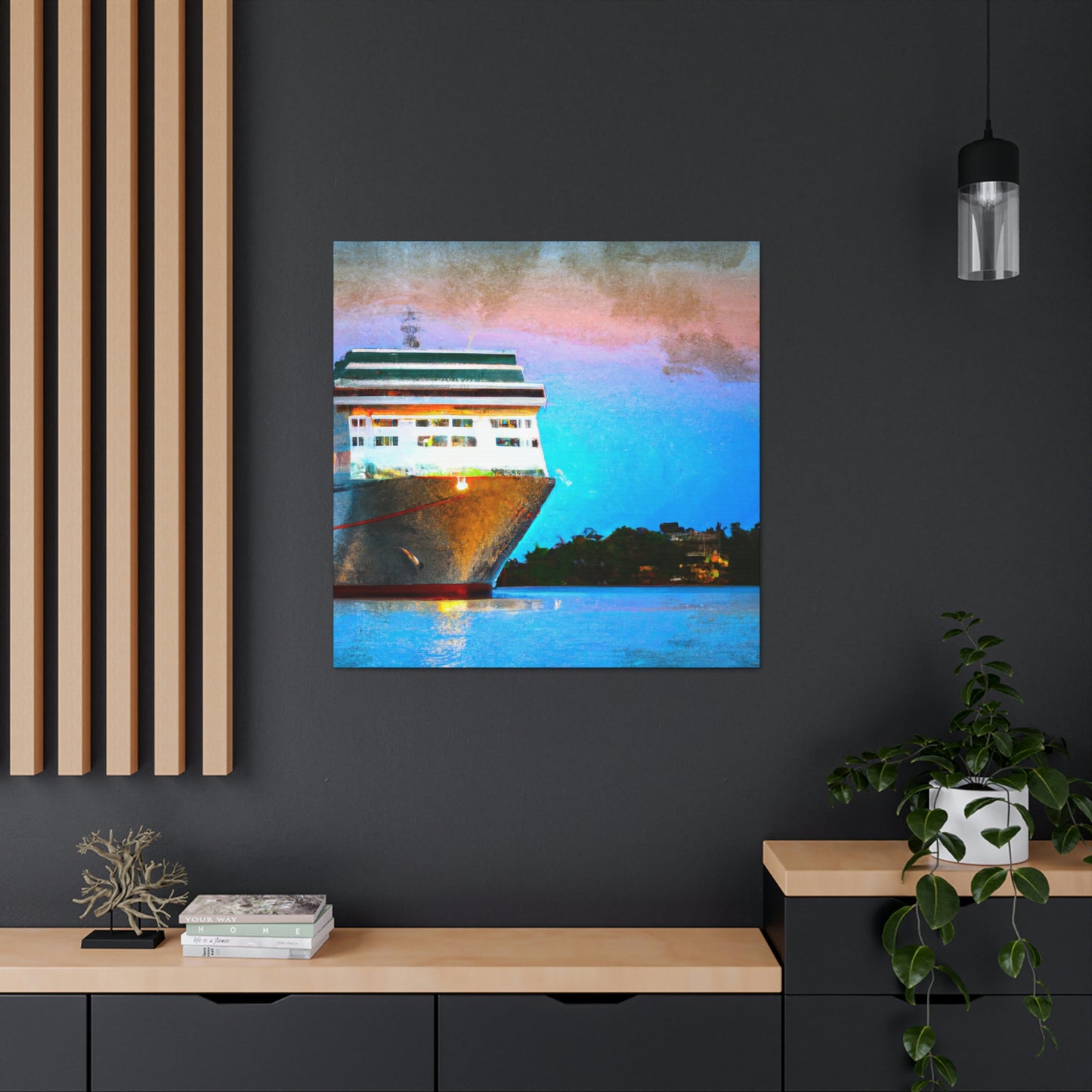 "Cruise Ship Symphony Scene" - Canvas