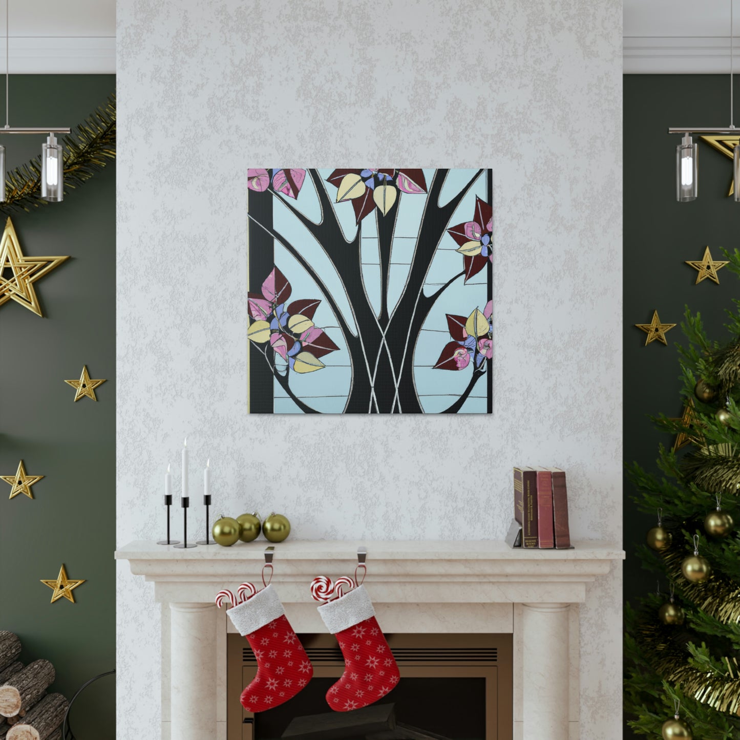 Dogwood Dreams Aflame - Canvas