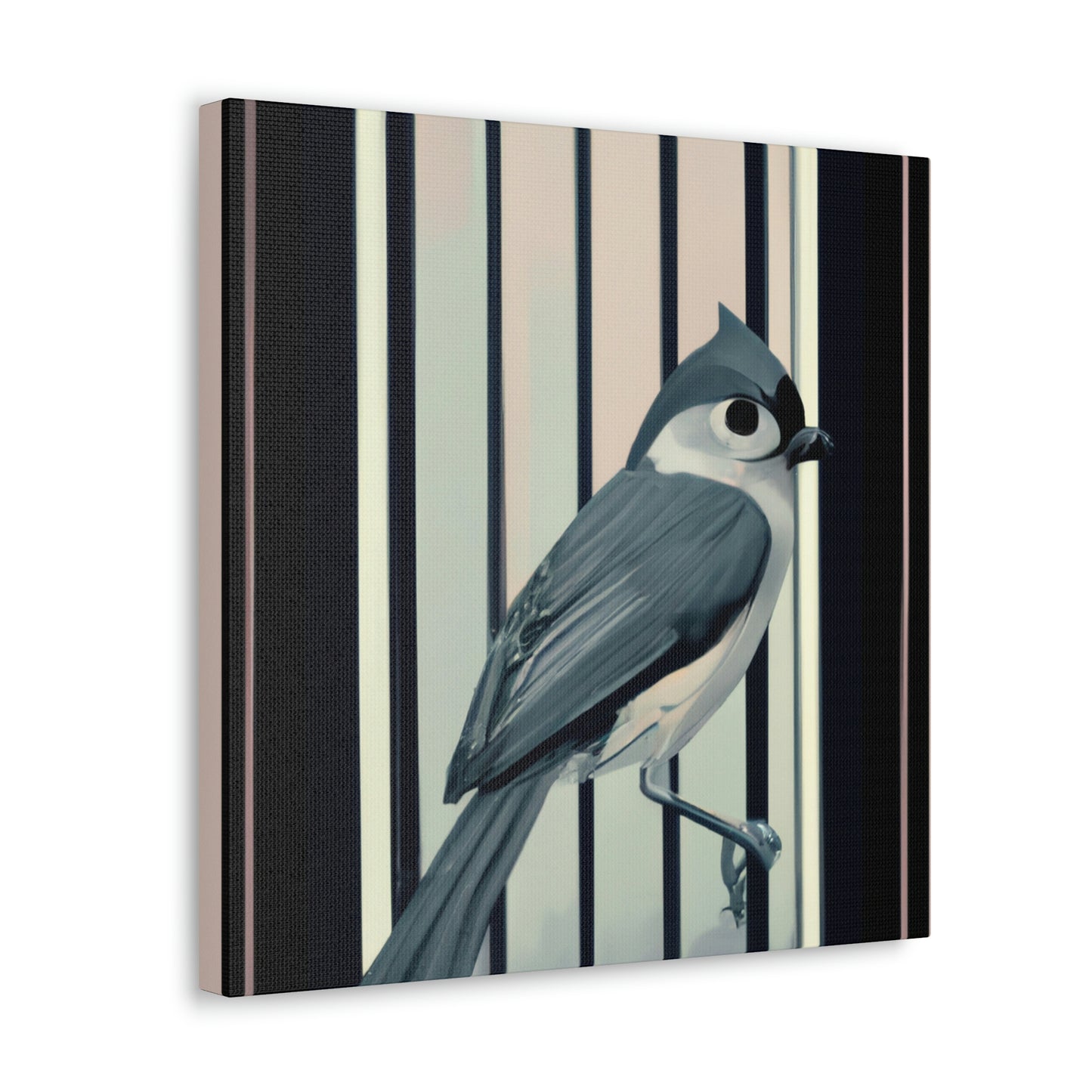 "Feathery Art Deco Tapestry" - Canvas