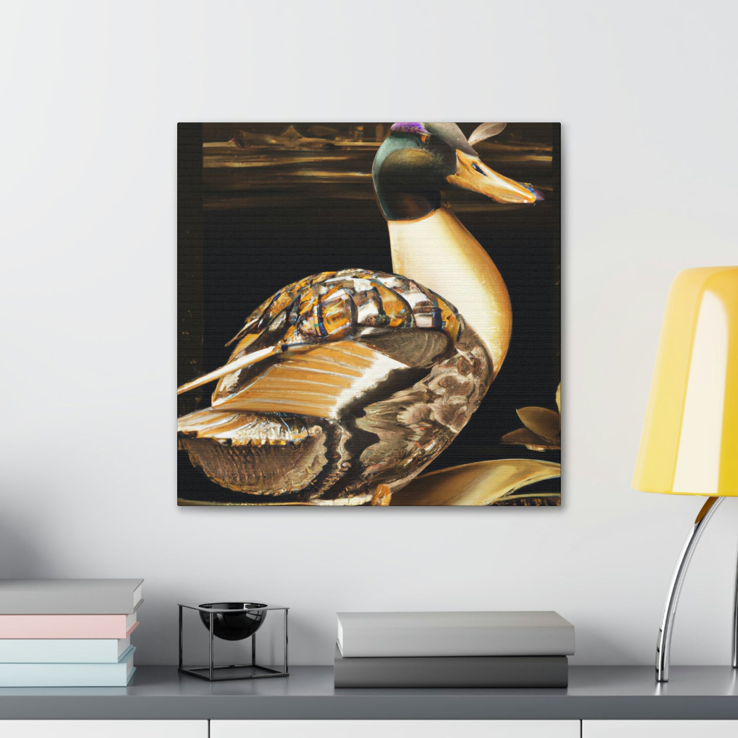 Mallard in Art Deco - Canvas