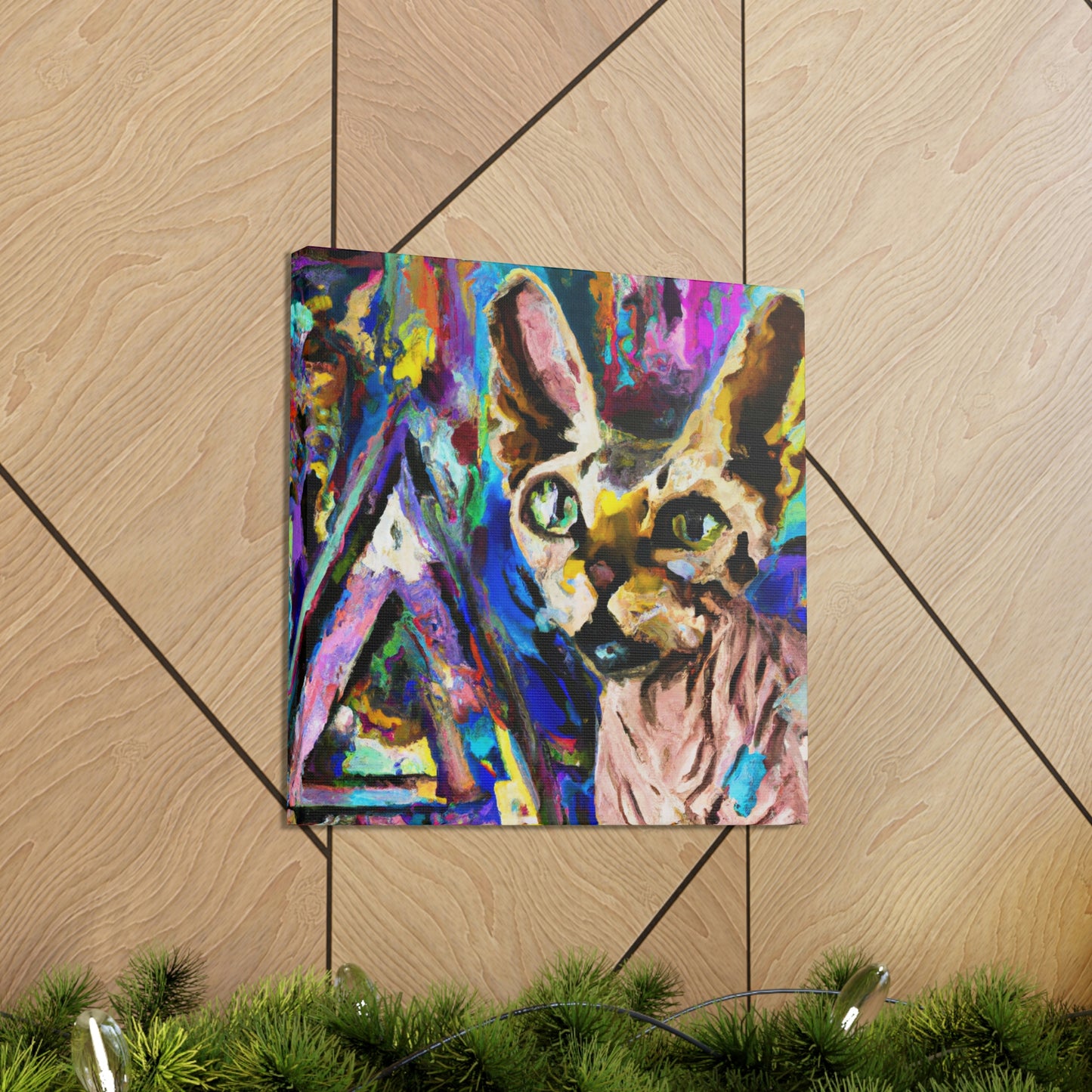 Sphynx in Abstraction - Canvas