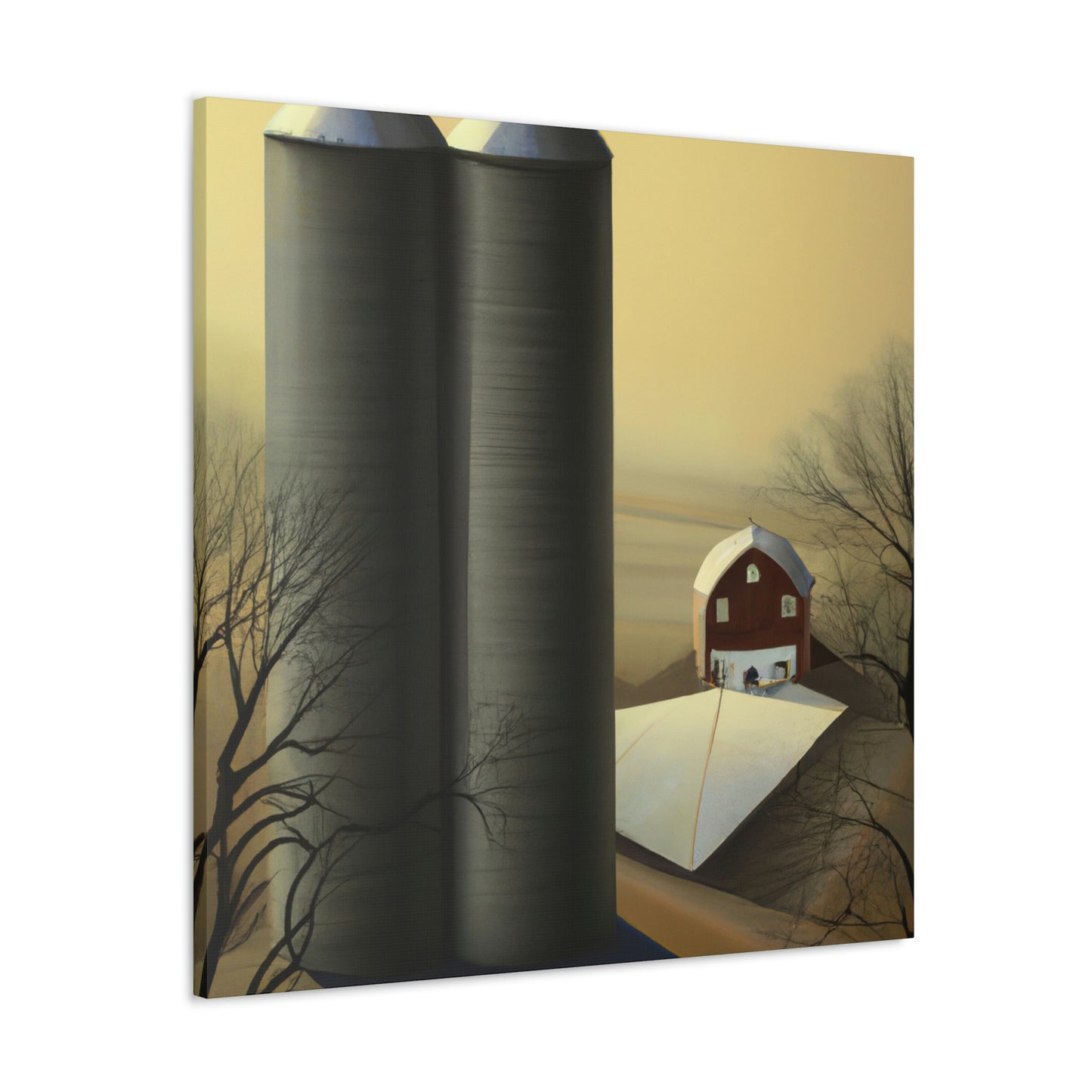 Silos in Surrealism - Canvas