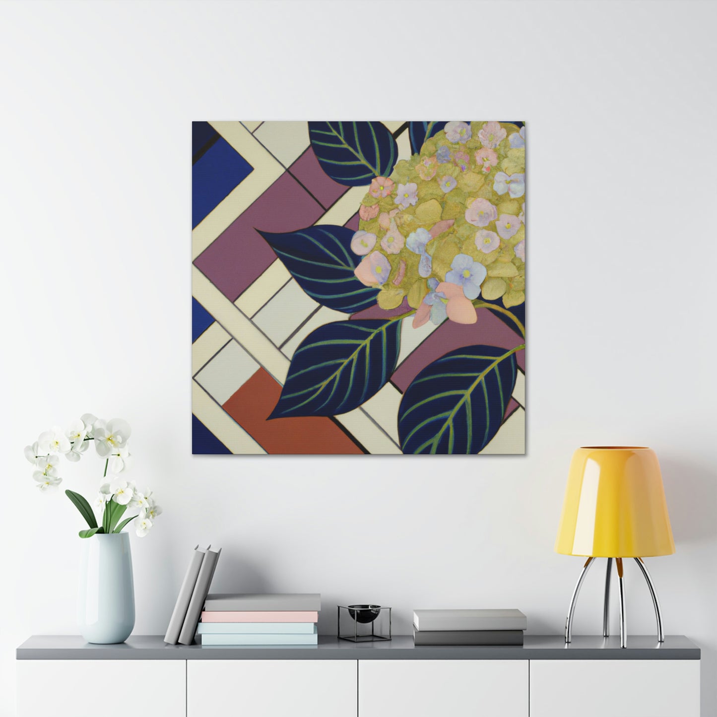 "Hydrangea Deco Dream" - Canvas