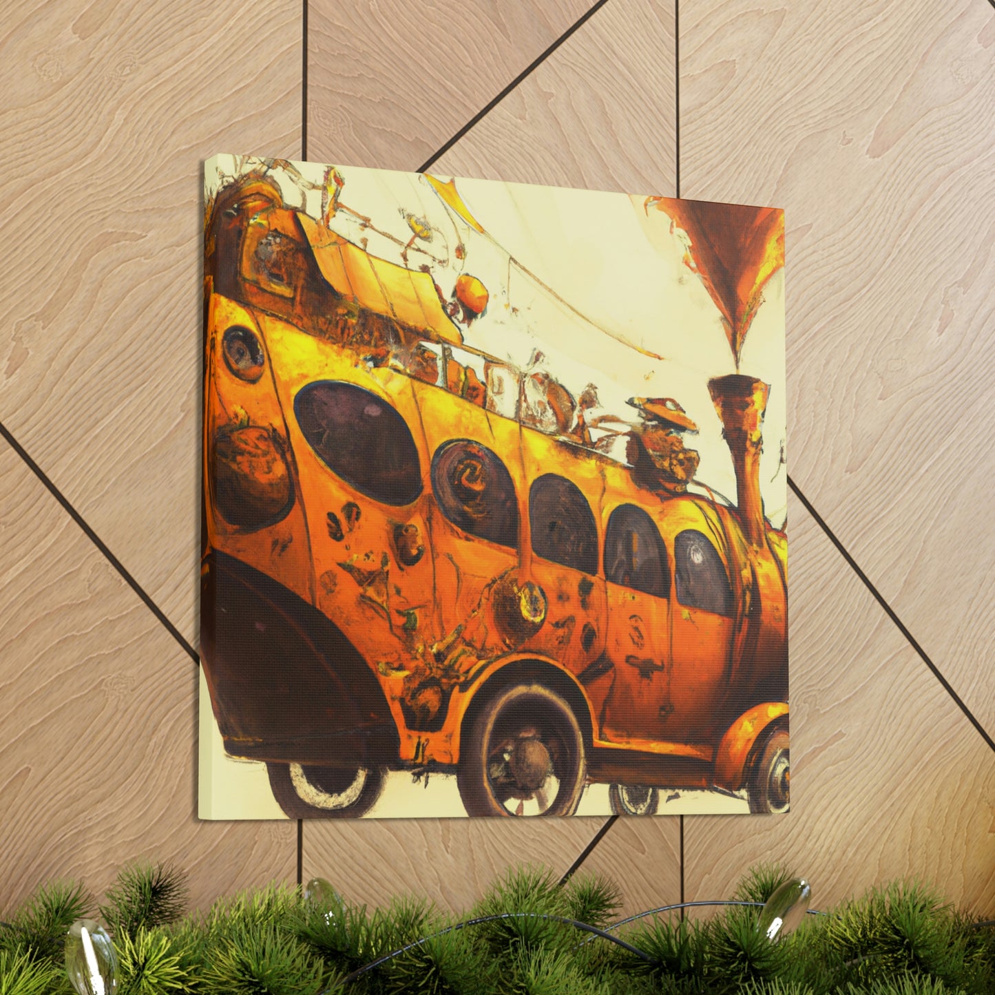 "Steam Bus Grandeur" - Canvas