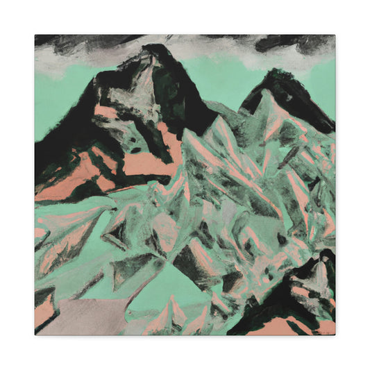 Mountain Majesty Abstract - Canvas