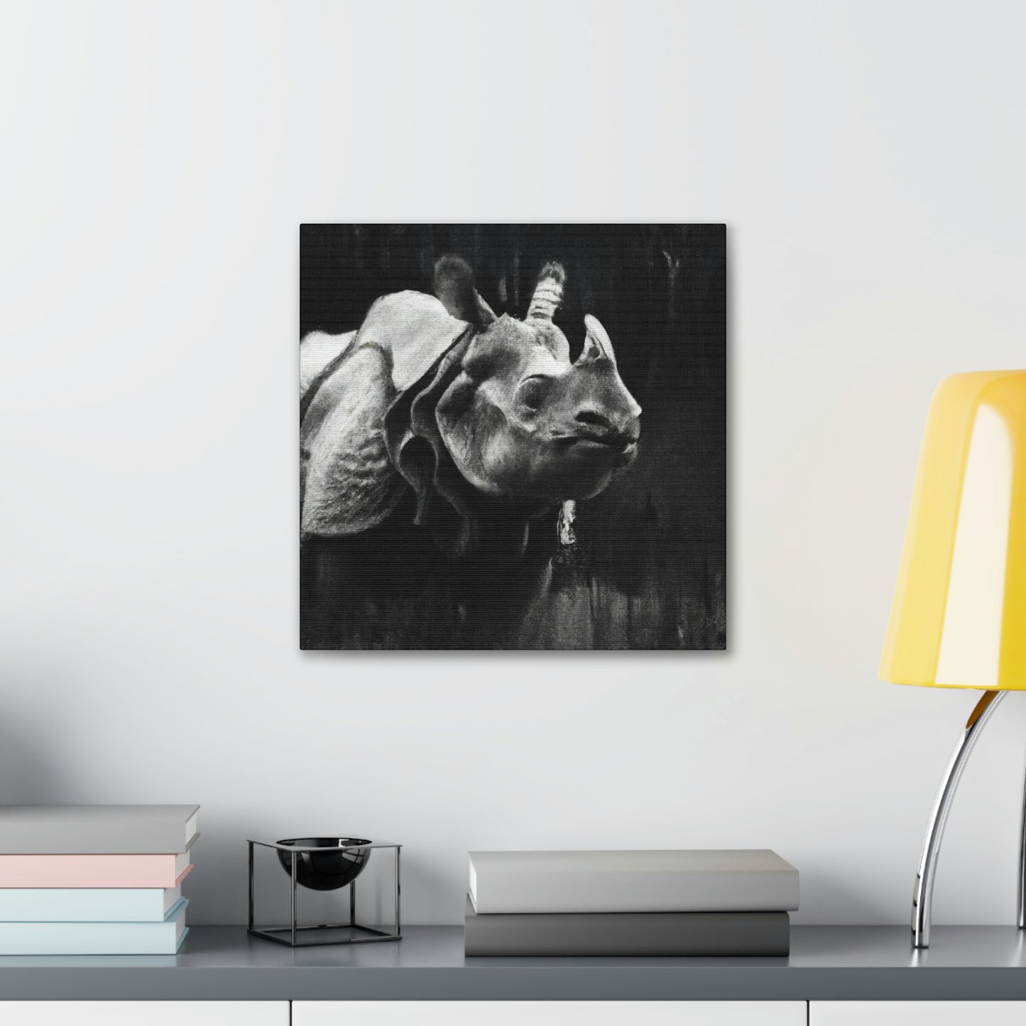 Rhino Majestic Splendor - Canvas