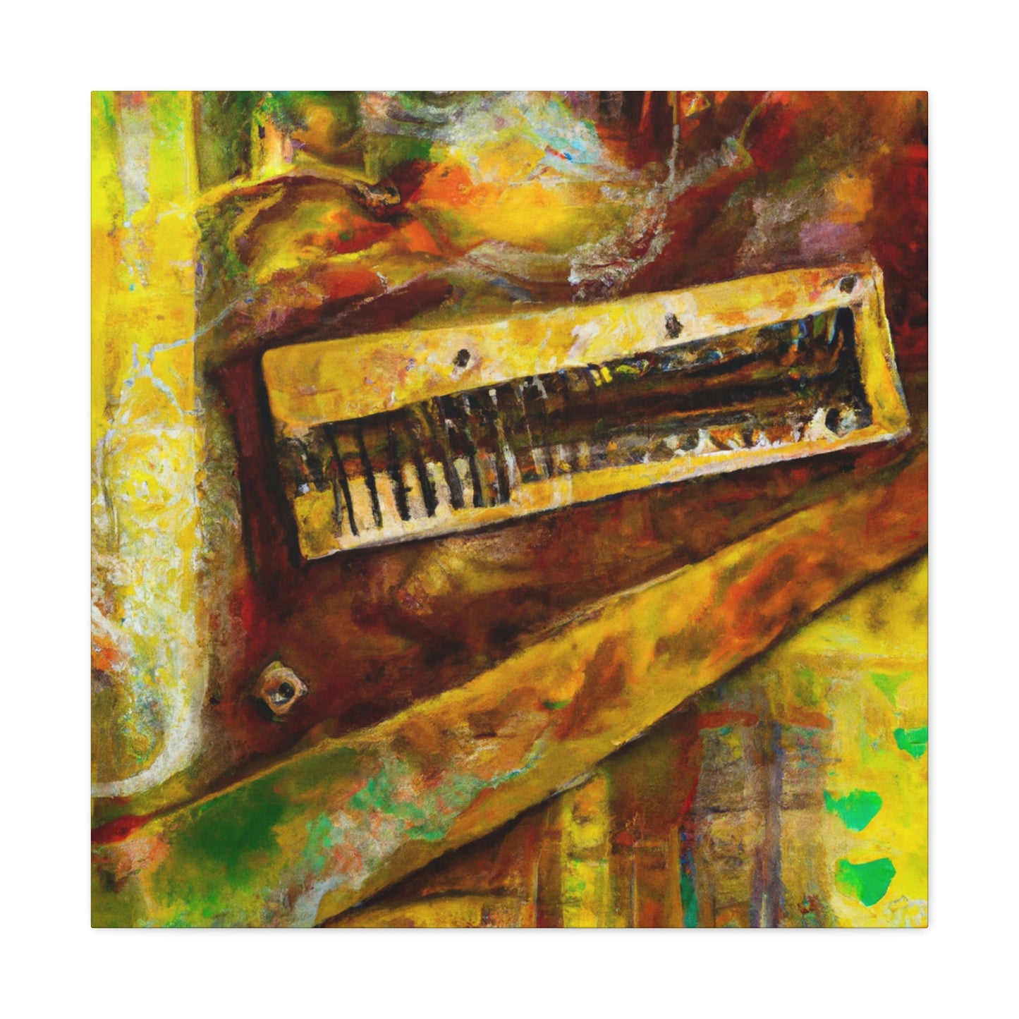 Harmonica Melody Music - Canvas