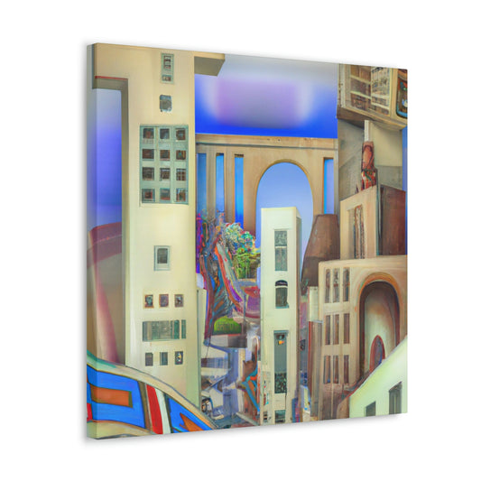 "Art Deco Dreamscape" - Canvas