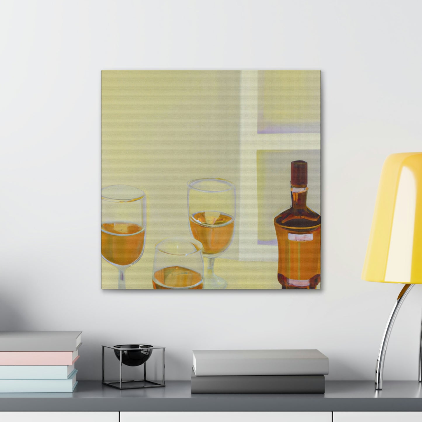 "Alcoholic Art Reflection" - Canvas