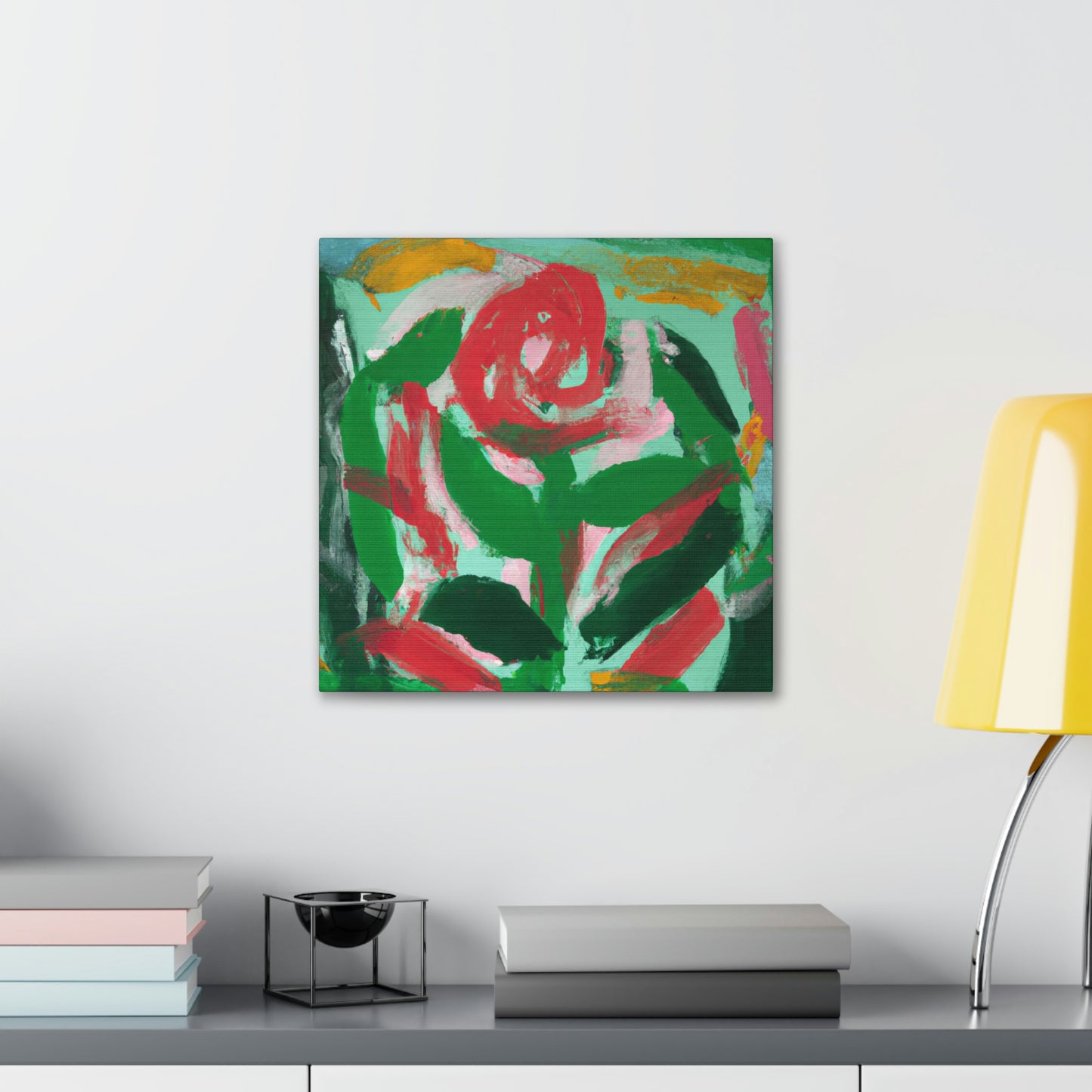 "Rose in Expressionism Era" - Canvas